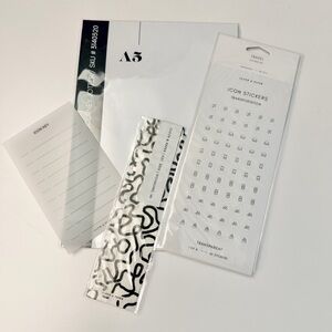 Cloth & Paper A5 ring planner bundle: inserts, page marker, icon sticker